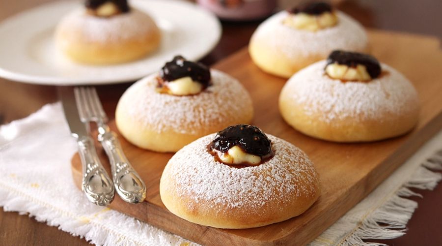 Brioche con crema senza glutine